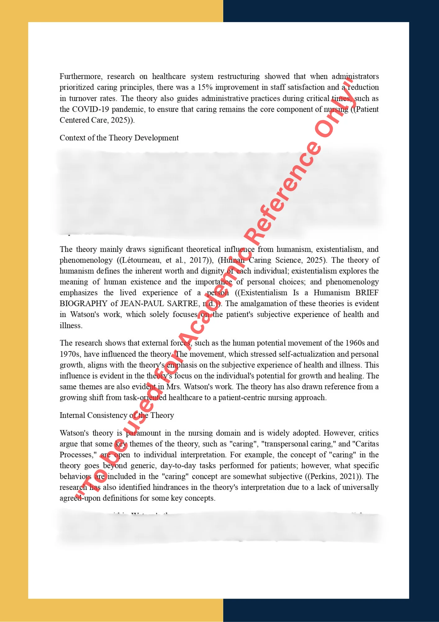 Assignment sample solution of Theoretical Critique assignment 1